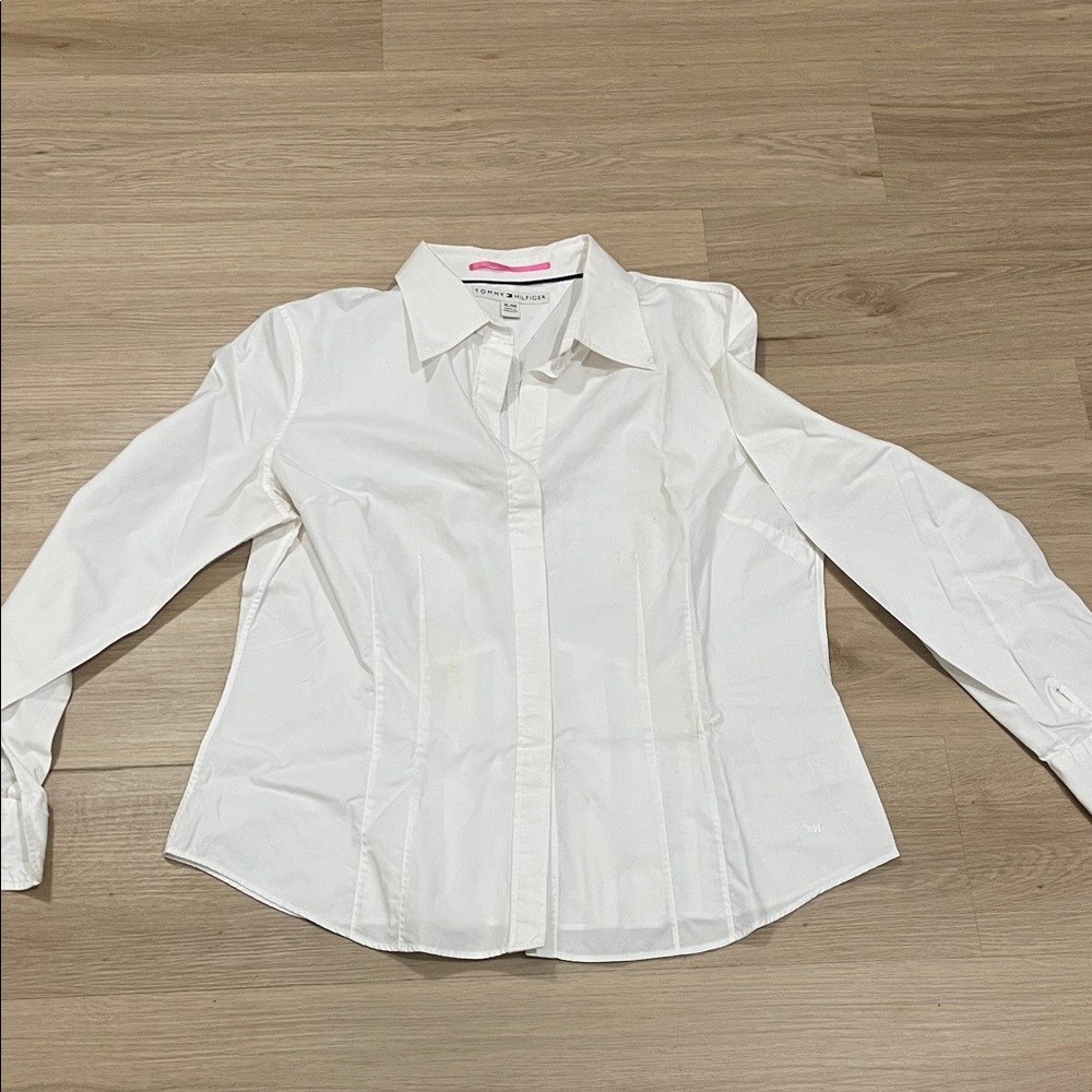 Tommy Hilfiger White Button-Down Shirt